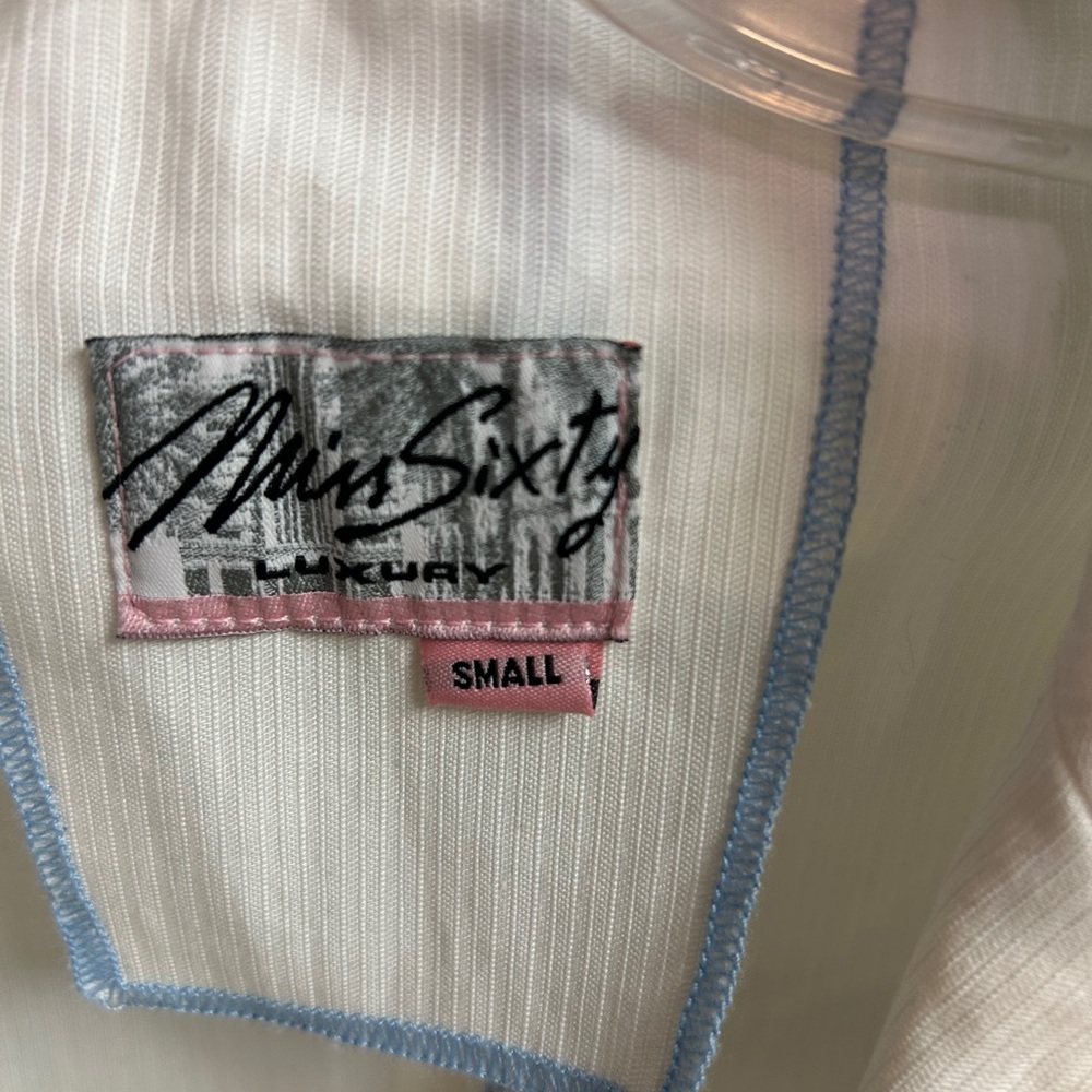 Miss Sixty White and Pink Denim Jacket Size S
Made in Italy - Picture 6 of 8